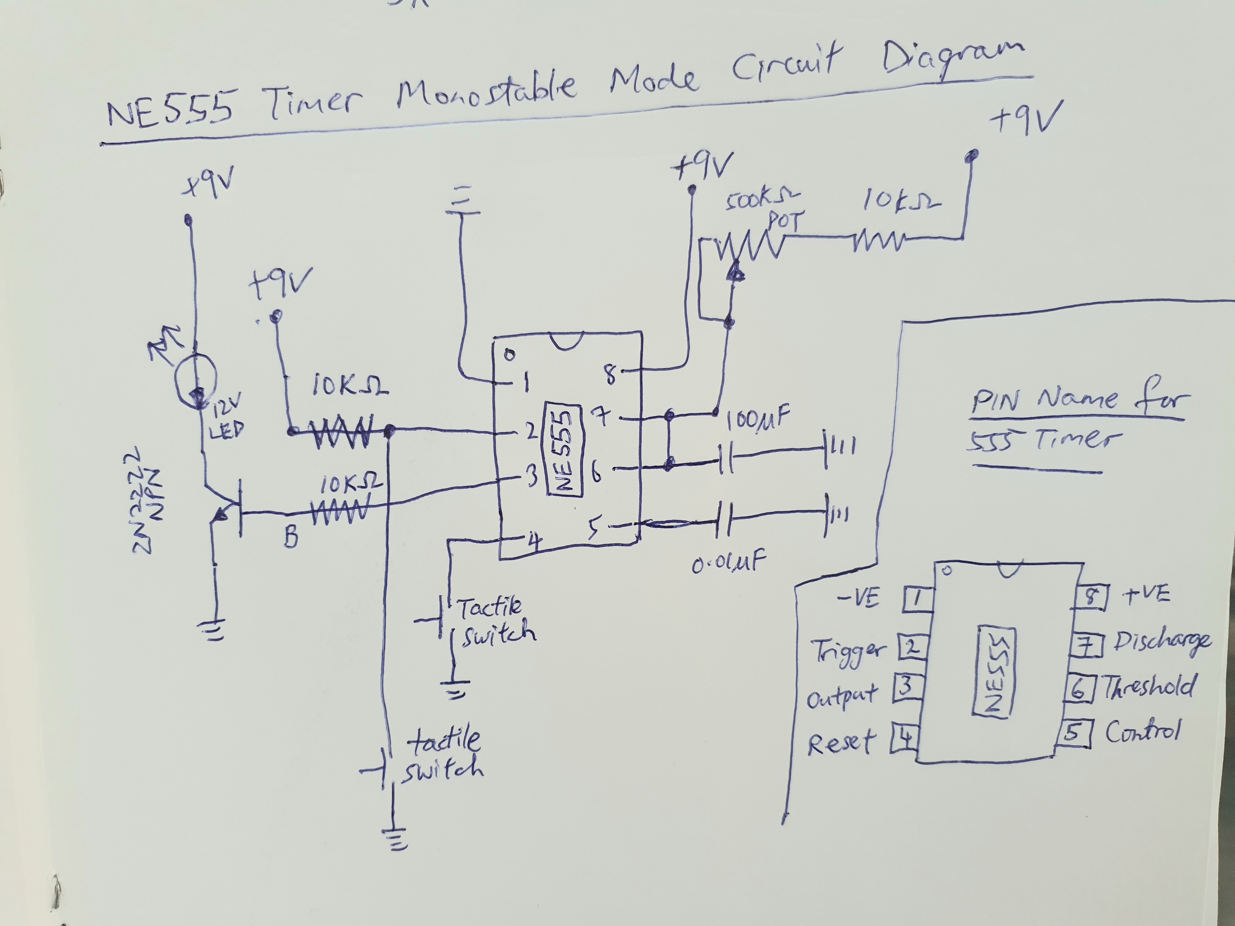 The lengendary 555 timer in monostable mode – Welcome…enjoy coding ...