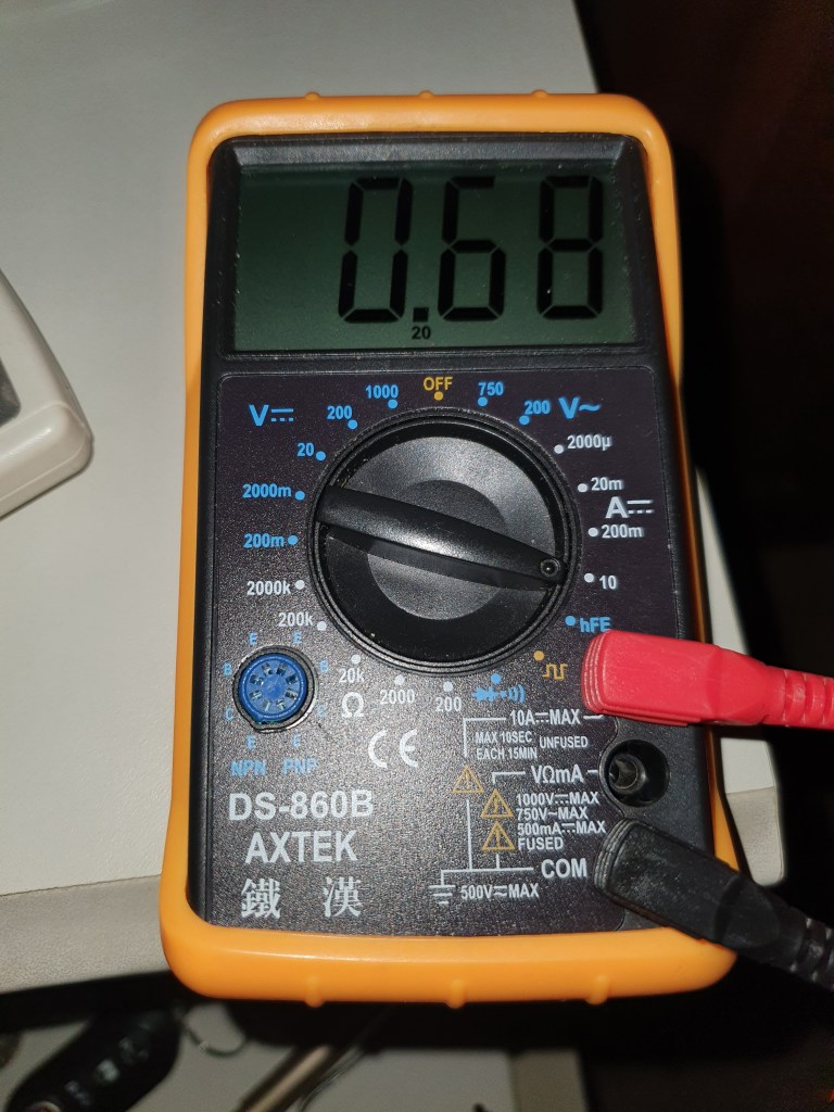 Collector current draw when dark